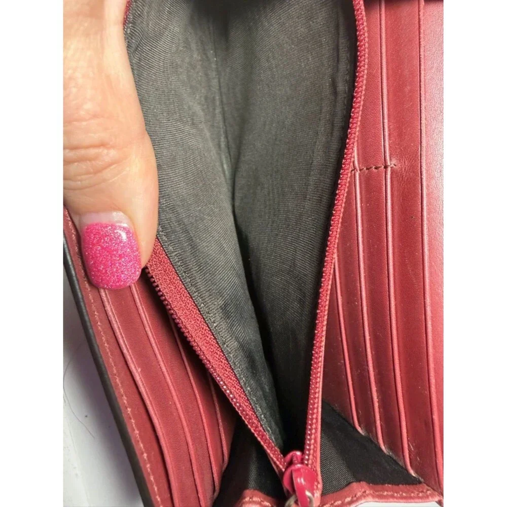 Gucci Metallic Rose Red Guccissima Continental Wallet - Picture 15 of 16